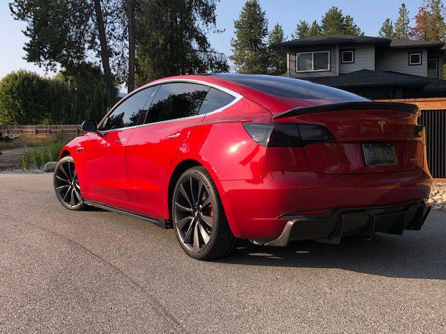 Model 3 (2018-2023) | Side skirt en fibre de carbone - TTS Parts inc.