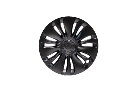 Model Y | 19-inch Whirlwind Matte Black Wheel Cover (Asymmetrical Model 4) - TTS Parts inc.