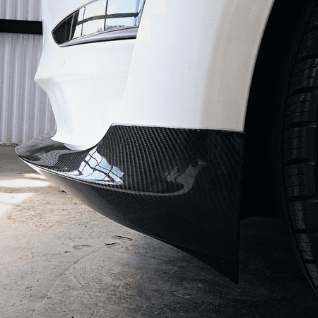 Model 3 (2018-2023) | Front lip en fibre de carbone style ES - TTS Parts inc.