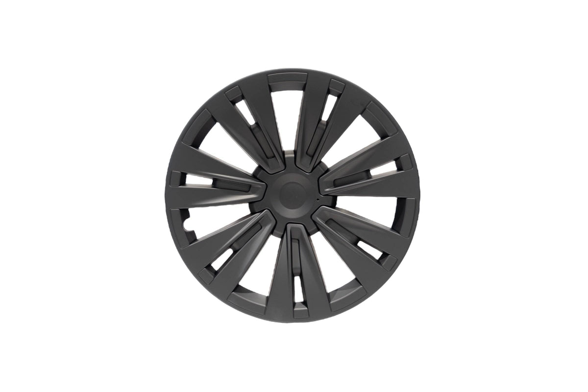 Model Y | 19-inch Whirlwind Matte Black Wheel Cover (Asymmetrical Model 2) - TTS Parts inc.