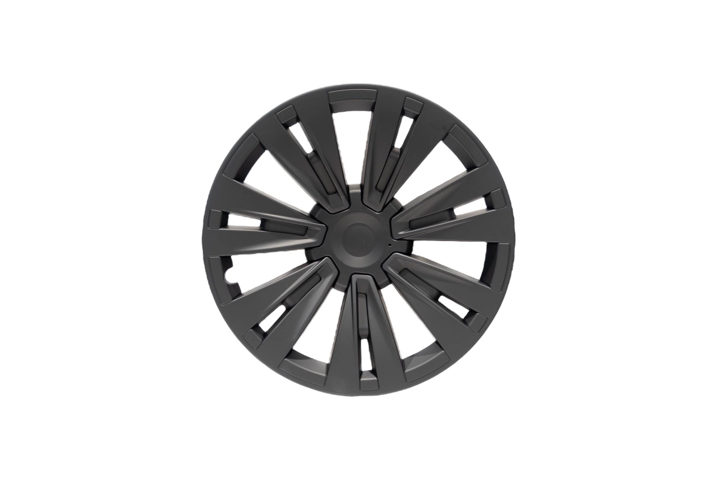 Model Y | 19-inch Whirlwind Matte Black Wheel Cover (Asymmetrical Model 2) - TTS Parts inc.