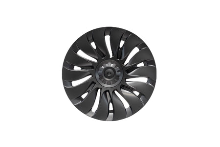 Model Y | 19-inch Whirlwind Matte Black Wheel Cover (Asymmetrical Model 3) - TTS Parts inc.