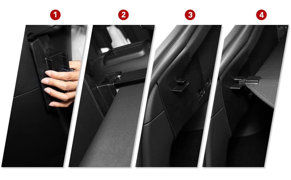 Model Y (2020-2023) | Couvre-bagages rétractable pour coffre arrière - TTS Parts inc.