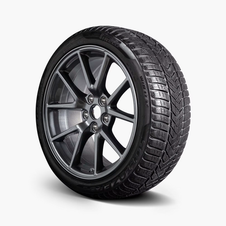 Winter Tires Package – 18″ Aero with Pirelli | Tesla Model 3 - The Tesla Stop