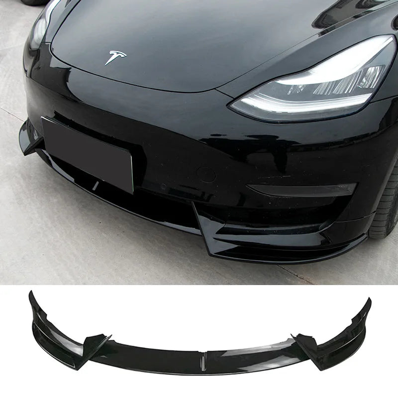 Kit de diffuseur de menton de lèvre de pare-chocs avant, déflecteur de spoiler, accessoires de réglage pour Tesla Model 3 2017-2023 Model Y 2021-2024