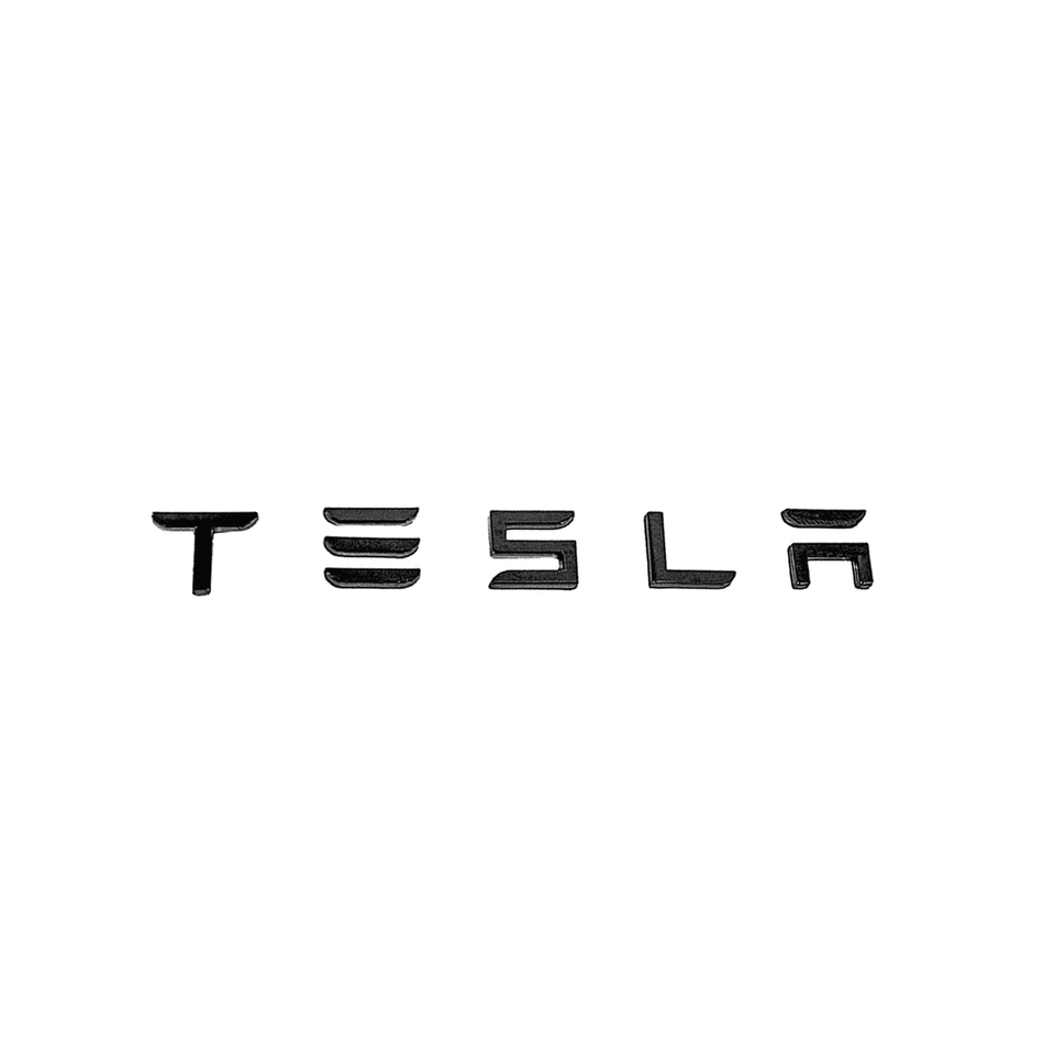 TESLA Rear Trunk Emblem Letters | Tesla Model 3 & Y - The Tesla Stop