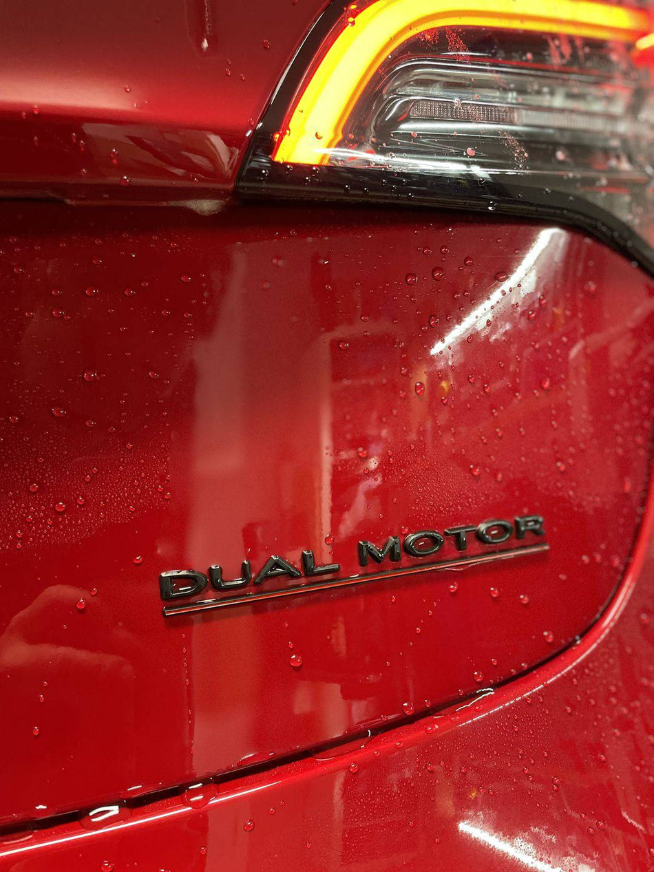 TESLA DUAL MOTOR Badges | Tesla Model 3 & Y - TTS Parts inc.