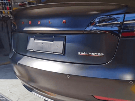 TESLA Rear Trunk Emblem Letters | Tesla Model 3 & Y - The Tesla Stop