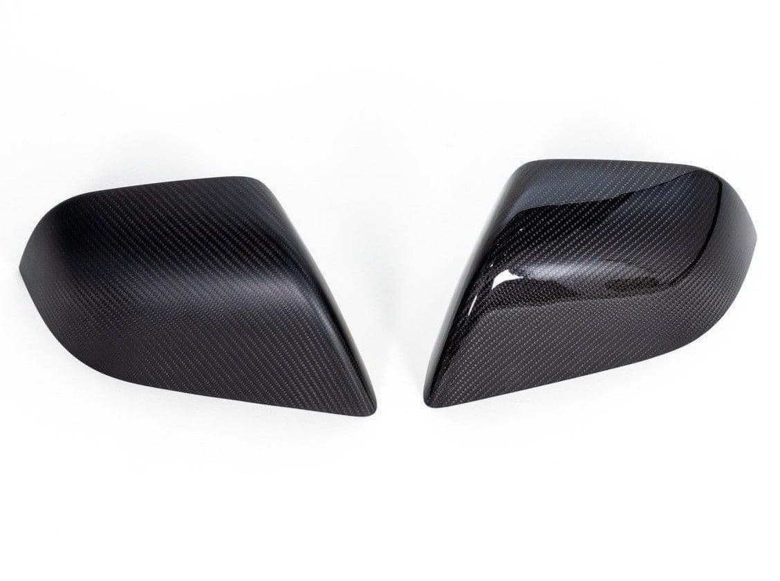 Carbon Fiber Mirror Caps | Tesla Model Y - The Tesla Stop