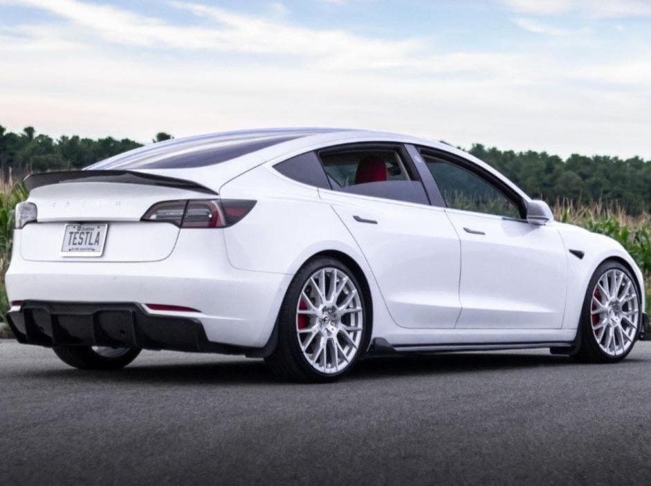 Carbon Fiber Rear Diffuser | Tesla Model 3 (2018-2023) - The Tesla Stop