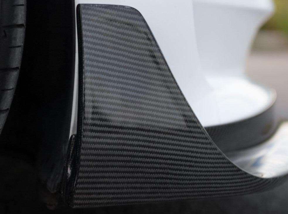 Carbon Fiber Front Lip Spoiler style V | Tesla Model 3 (2018-2023) - The Tesla Stop